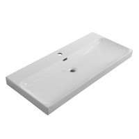 Мебельная раковина BelBagno Marino-Cer 100 глянцевая белая