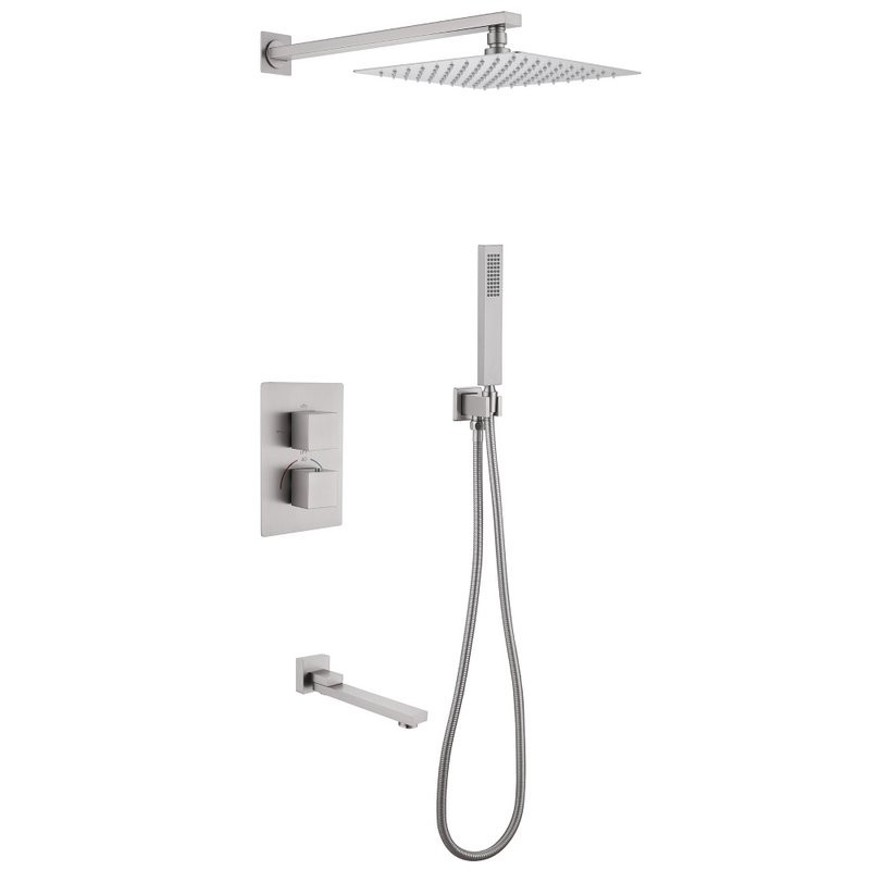 Душевой комплект Abber Daheim AF8250SP С ВНУТРЕННЕЙ ЧАСТЬЮ, сатин