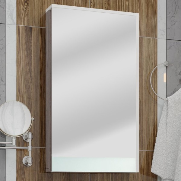 Зеркало-шкаф AQUATON Эмма R 46 дуб наварра