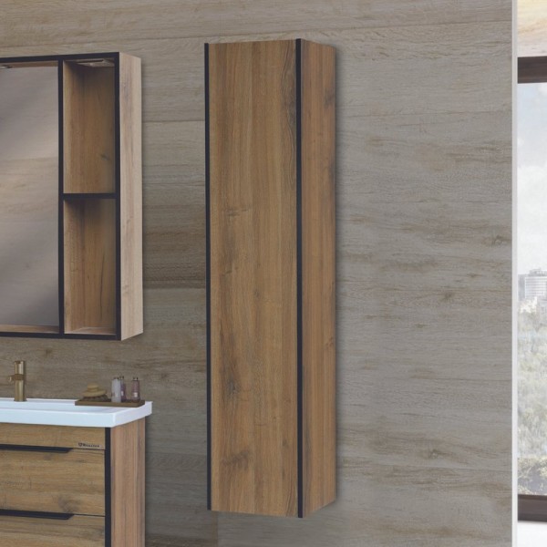 Шкаф пенал для ванной Bellezza Бруно L, табакко