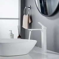Смеситель для раковины Shevanik S6111C белый