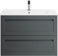 Тумба под раковину без столешницы Art&Max Platino 80 подвесная, серая матовая