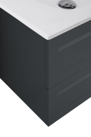 Тумба под раковину без столешницы Art&Max Platino 80 подвесная, серая матовая