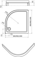 Поддон для душа AQUATEK DPA-0000002 100x100