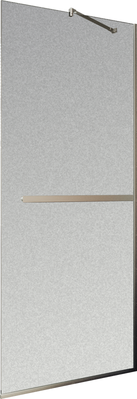 Душевая перегородка Maybahglass MGD-713-5у 109 см, профиль хром матовый, стекло сатин