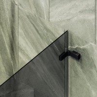 Шторка на ванну Maybahglass MGV-650-6 40 см, профиль черный, стекло графит