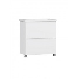 Тумба под умывальник Киото Н 100-02 Белый глянцевый (1)