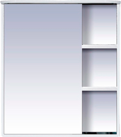 Зеркало-шкаф Misty Венера L 70 белое, с подсветкой