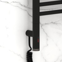 Полотенцесушитель электрический Сунержа Богема 3.1 15-6004-1030 110x35 см, подключение слева, темный титан муар, лесенка