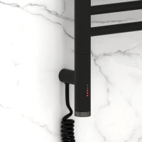 Полотенцесушитель электрический Сунержа Богема 3.1 15-6004-1030 110x35 см, подключение слева, темный титан муар, лесенка
