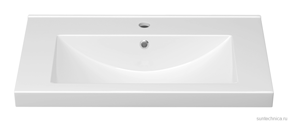 Тумба с раковиной Belux Киото НП 70-02 подвесная, 2 ящика, белая