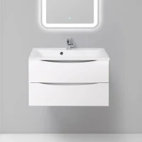 Тумба под раковину BelBagno Marino 80 bianco lucido, подвесная