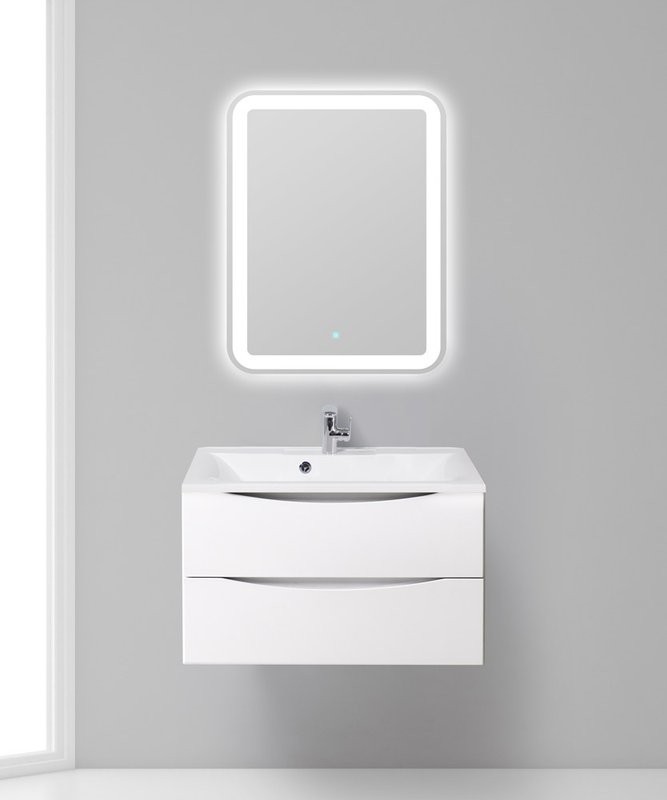 Тумба под раковину BelBagno Marino 80 bianco lucido, подвесная