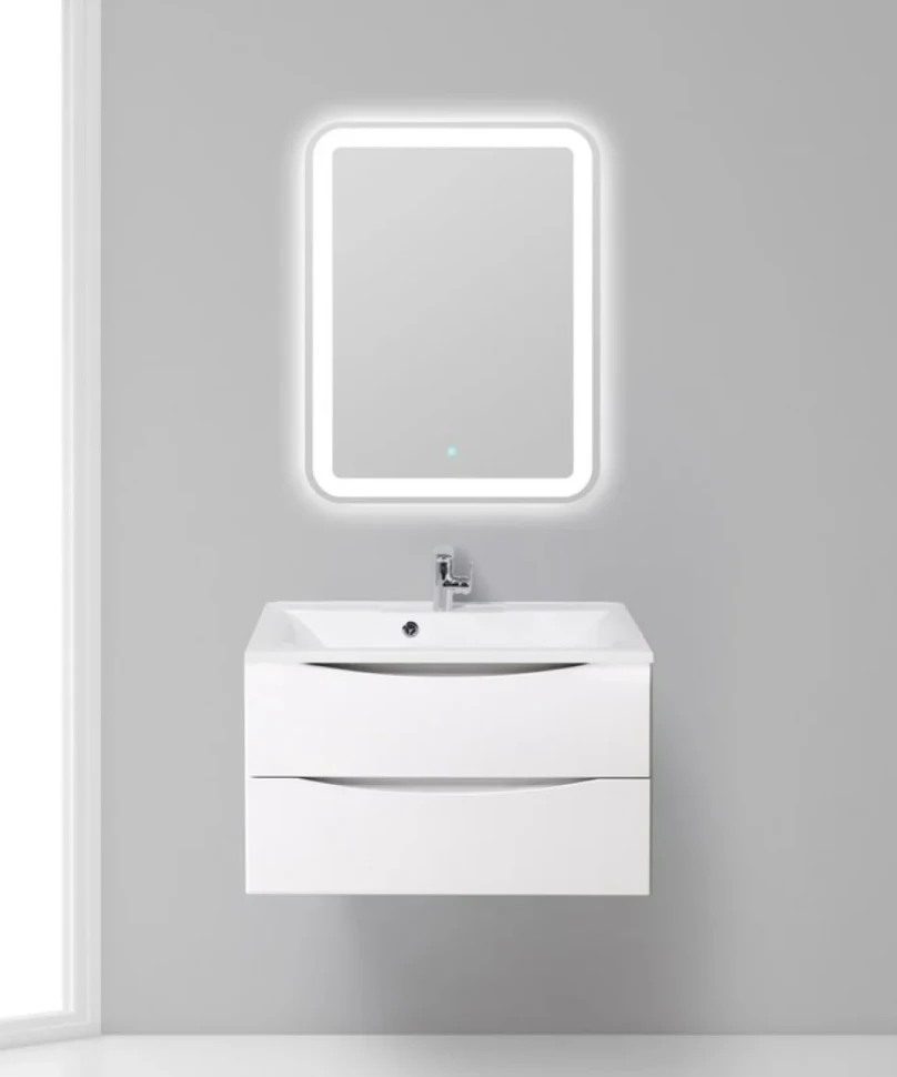 Тумба под раковину BelBagno Marino 80 bianco lucido, подвесная