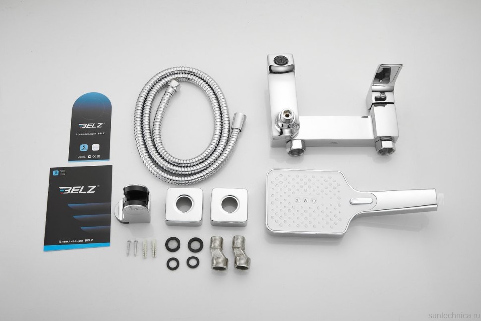 Смеситель для ванны с душем BELZ B507 B60507 хром
