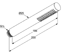Душевая лейка Kludi Nova Fonte 39120N0-00 полированное золото