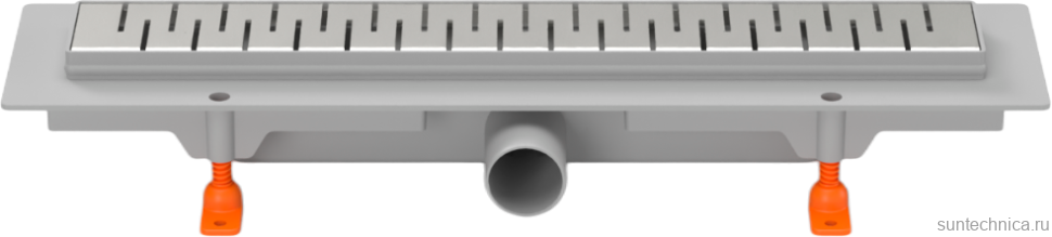 Душевой трап (лоток) MCH Chudej Medium CH450M 45 см, решетка хром, с сифоном