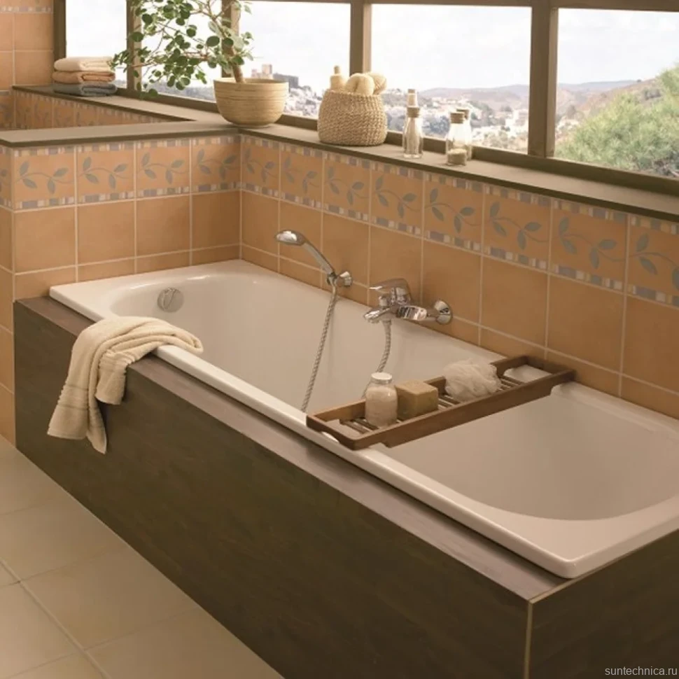 Стальная ванна Bette Classic 180x80 см, встраиваемая, белая, на ножках, с самоочищающимся покрытием, с шумоизоляцией