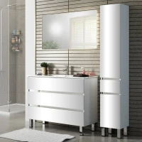 Тумба с раковиной Sanvit Кубэ -3 90 белый глянец Тумба с раковиной Sanvit Кубэ -3 90 белый глянец