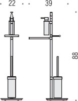 Стойка Colombo Design Planets B9849.000 Стойка Colombo Design Planets B9849.000