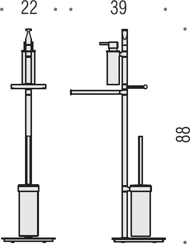 Стойка Colombo Design Planets B9849.000