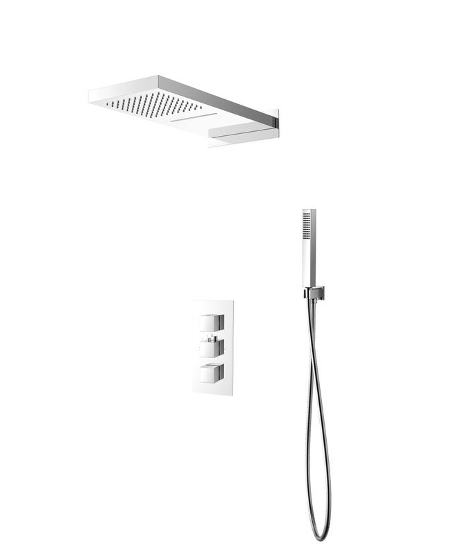 Душевой комплект SantiLine SL-9019 хром, С ВНУТРЕННЕЙ ЧАСТЬЮ