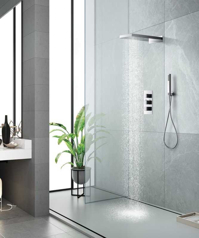 Душевой комплект SantiLine SL-9019 хром, С ВНУТРЕННЕЙ ЧАСТЬЮ