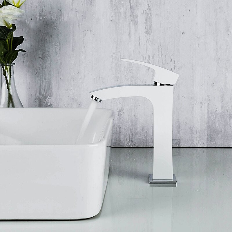 Смеситель для раковины Gappo G1007-78 белый, хром