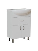 Тумба для ванной "МИСТРАЛЬ-60" под раковину Уют-60 (Rosa) (ПВХ)