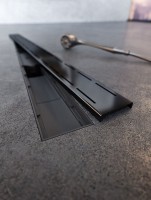 Душевой трап (лоток) MCH Chudej Line CH650LC 65 см, решетка матовая черная, с сифоном