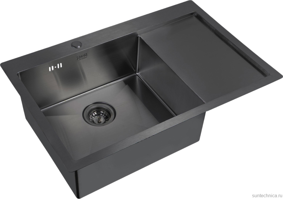 Мойка кухонная Zorg Inox PVD 7851 L grafit