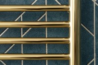 Полотенцесушитель электрический Сунержа Богема 3.1 020-6006-1050 110x55 см, подключение слева, шампань, лесенка, с полкой