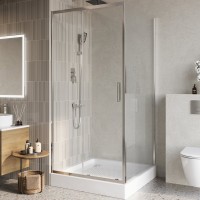 Душевой уголок BelBagno Luce A-1-100/100-C-Cr профиль хром, стекло прозрачное