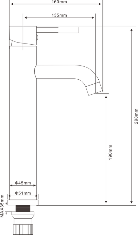 Смеситель для раковины Olive'S Akero AK11133 хром