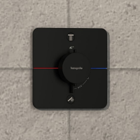 Термостатический смеситель встраиваемый Hansgrohe ShowerSelect Comfort Q 15583670 черный матовый