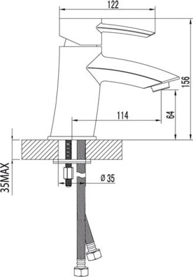 Смеситель для раковины Lemark Atlantiss LM3206C