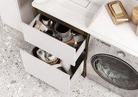 Тумба с раковиной AQUATON Лондри 60 L, дуб кантри, белый