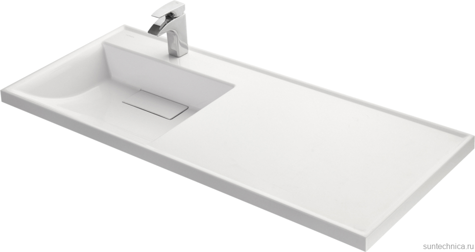Тумба с раковиной AQUATON Лондри 60 L, дуб кантри, белый