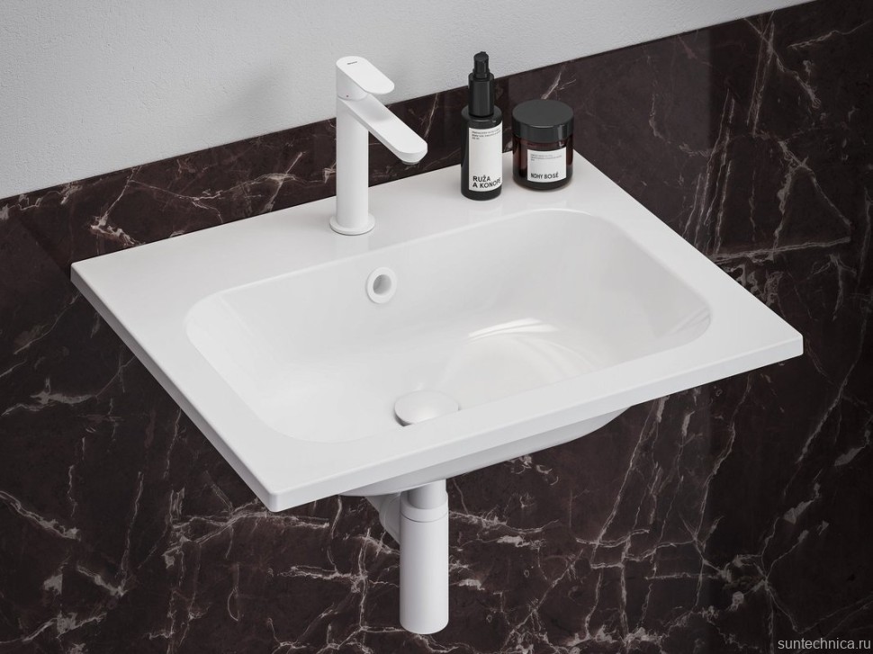 Смеситель для раковины Ravak Eleganta EL 012.10WV белый вельвет