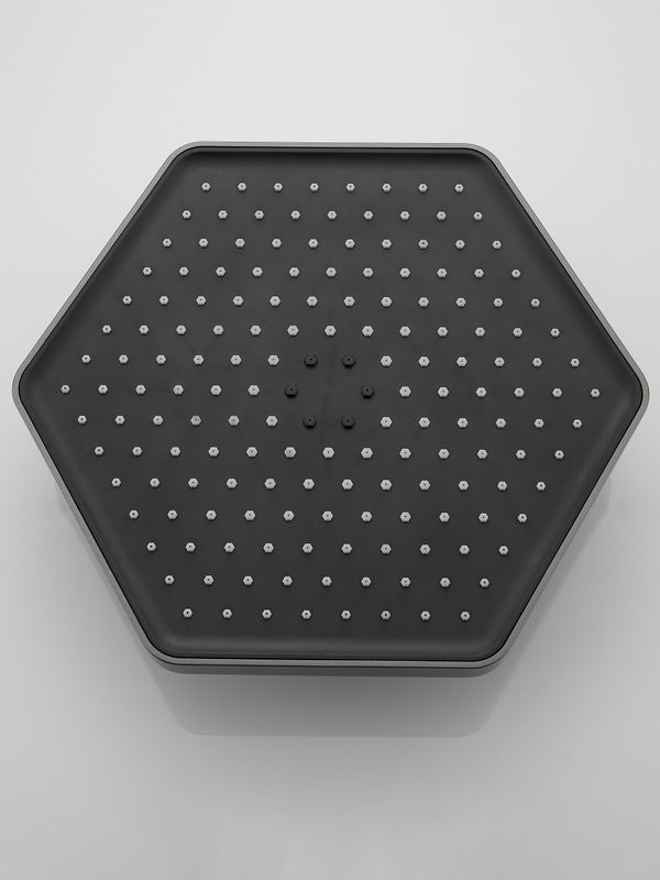 Душевая стойка Haiba HB24726-3 с термостатом, оружейная сталь