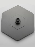 Душевая стойка Haiba HB24726-3 с термостатом, оружейная сталь