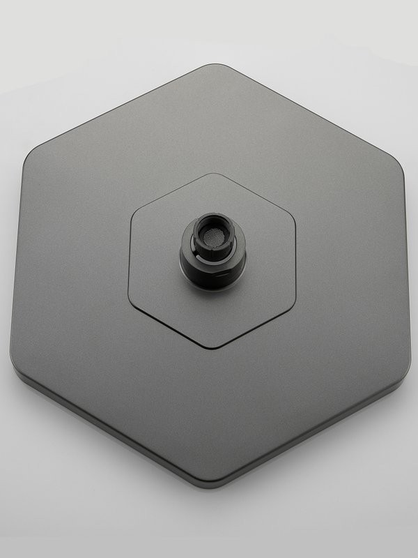 Душевая стойка Haiba HB24726-3 с термостатом, оружейная сталь