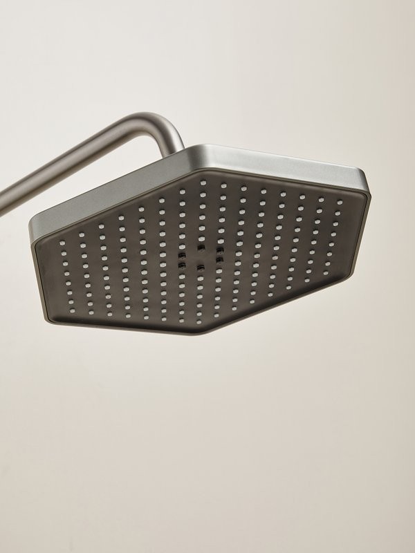 Душевая стойка Haiba HB24726-3 с термостатом, оружейная сталь