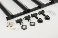 Полотенцесушитель водяной Сунержа Атлант 80x50, черный матовый