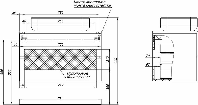 Мебель для ванной комнаты Allen Brau Infinity 85 подвесная, олива матовый, столешница мрамор