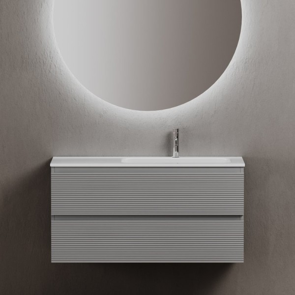 Тумба с раковиной Sancos Folk 100 R ergraut soft