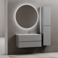 Тумба с раковиной Sancos Folk 100 R ergraut soft
