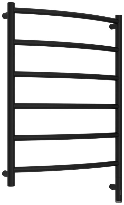 Полотенцесушитель электрический Сунержа Галант 3.1 31-6001-8060 90x65 см, подключение справа, матовый черный, лесенка