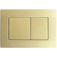 Кнопка смыва для унитаза Veconi Flush V9 нержавеющая сталь, цвет золото брашинг