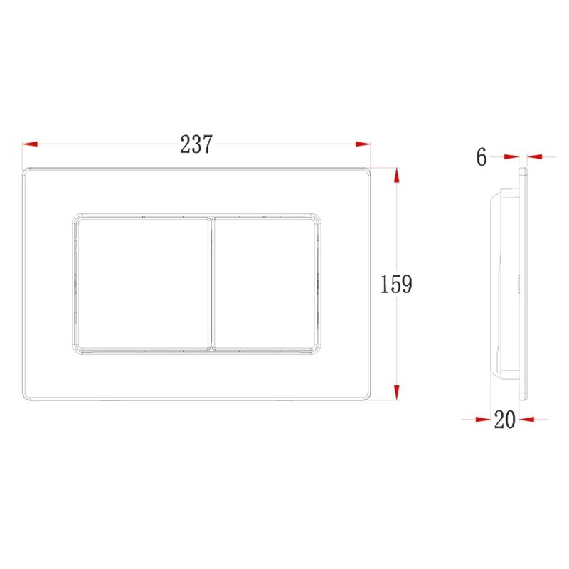 Кнопка смыва для унитаза Veconi Flush V9 нержавеющая сталь, цвет золото брашинг